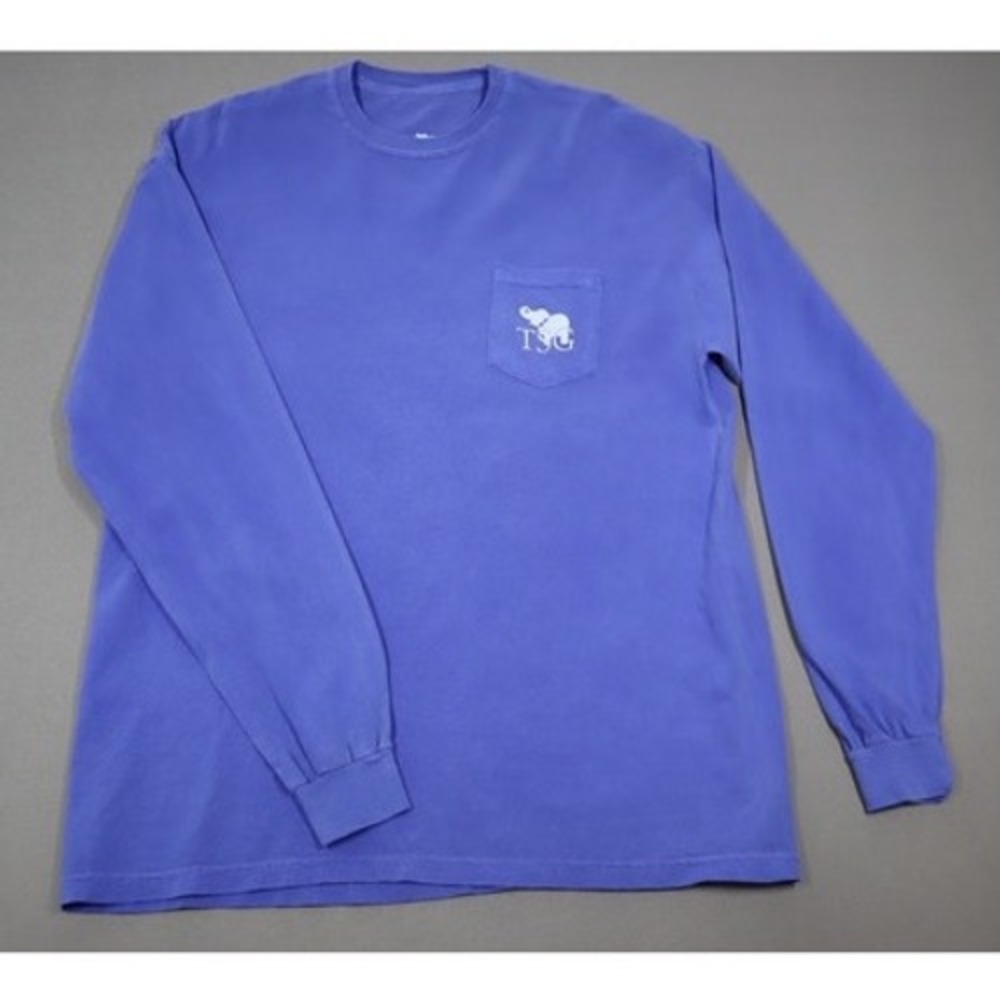 The Southern Gentleman Purple Long Sleeved‎ Pocket Tee - Size XL